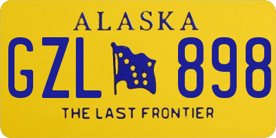 AK license plate GZL898