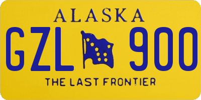 AK license plate GZL900