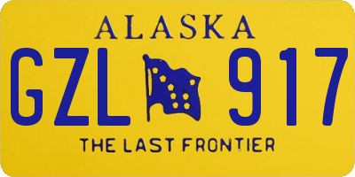 AK license plate GZL917