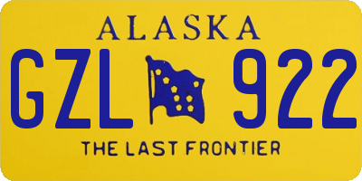 AK license plate GZL922