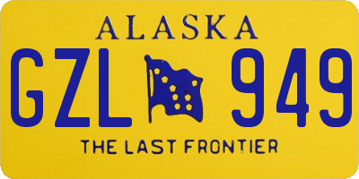 AK license plate GZL949