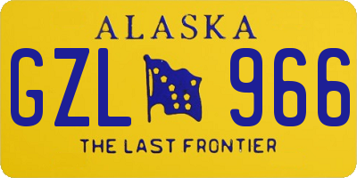 AK license plate GZL966