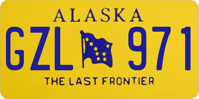 AK license plate GZL971