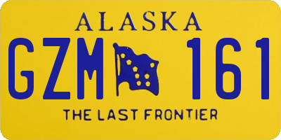 AK license plate GZM161
