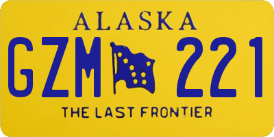 AK license plate GZM221