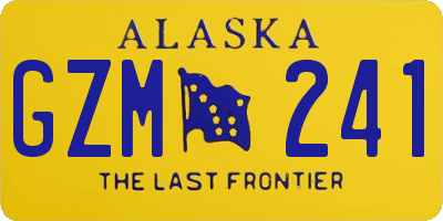 AK license plate GZM241