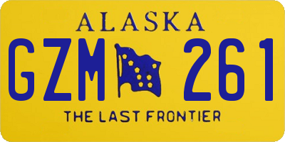 AK license plate GZM261