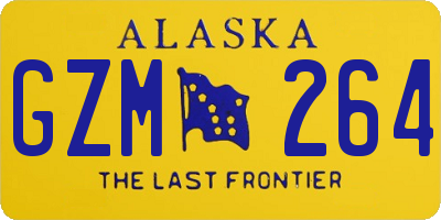 AK license plate GZM264