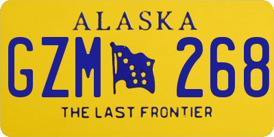 AK license plate GZM268