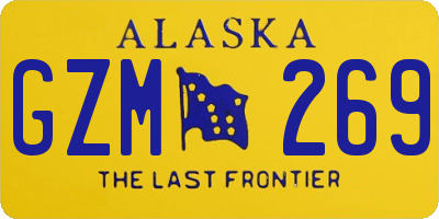 AK license plate GZM269