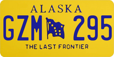 AK license plate GZM295