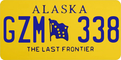 AK license plate GZM338