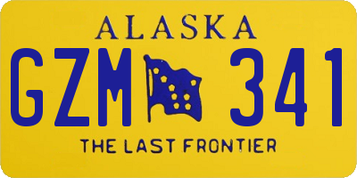 AK license plate GZM341