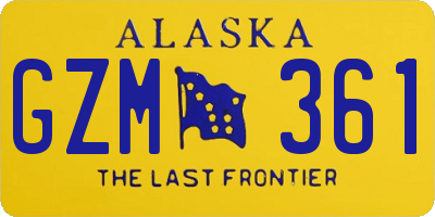 AK license plate GZM361
