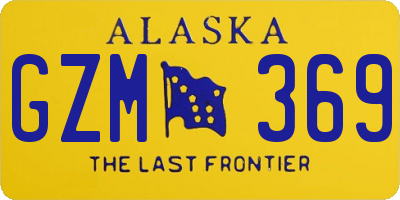 AK license plate GZM369