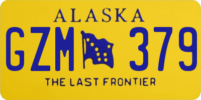 AK license plate GZM379