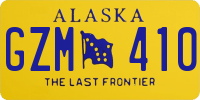 AK license plate GZM410