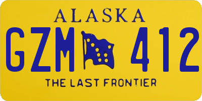 AK license plate GZM412