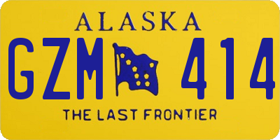 AK license plate GZM414