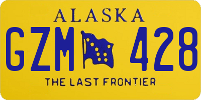 AK license plate GZM428