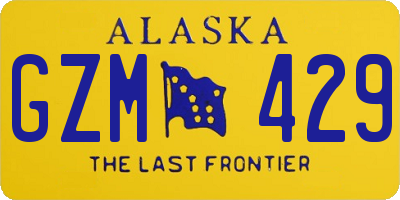 AK license plate GZM429