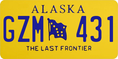 AK license plate GZM431