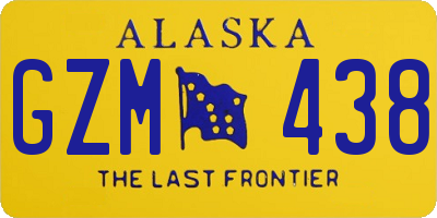 AK license plate GZM438