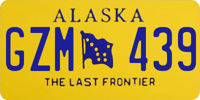 AK license plate GZM439
