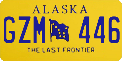 AK license plate GZM446