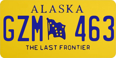 AK license plate GZM463
