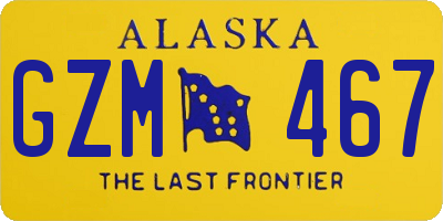 AK license plate GZM467