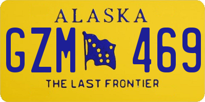 AK license plate GZM469