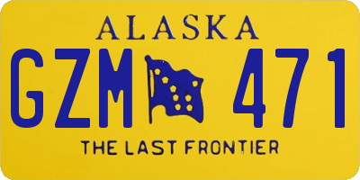 AK license plate GZM471