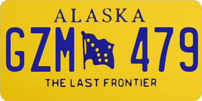 AK license plate GZM479