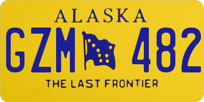 AK license plate GZM482