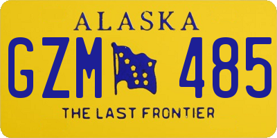 AK license plate GZM485
