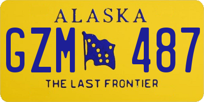 AK license plate GZM487