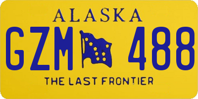 AK license plate GZM488