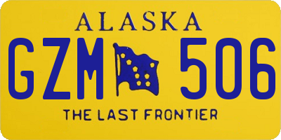 AK license plate GZM506