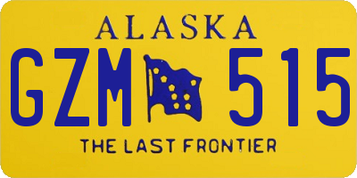 AK license plate GZM515