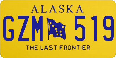 AK license plate GZM519