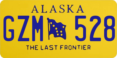 AK license plate GZM528