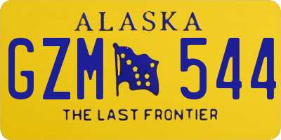 AK license plate GZM544