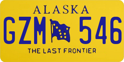 AK license plate GZM546