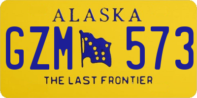 AK license plate GZM573