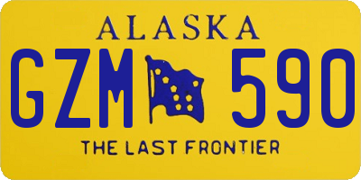 AK license plate GZM590