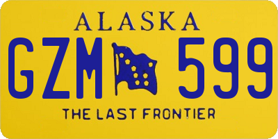 AK license plate GZM599