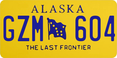 AK license plate GZM604
