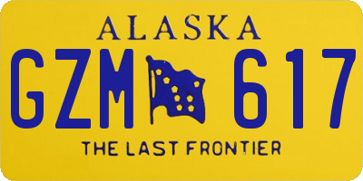 AK license plate GZM617