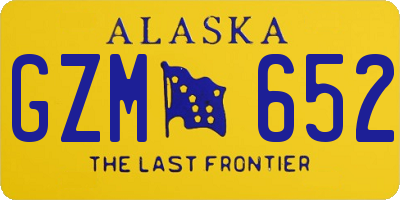 AK license plate GZM652